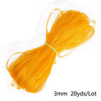 20Yards/lot 3mm Organza Ribbon