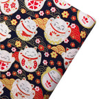 Japanese Style Kimono Bronzed Cotton Fabric