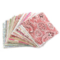 100Pcs 10x10cm Square Floral Cotton