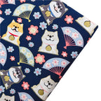 Japanese Style Kimono Bronzed Cotton Fabric