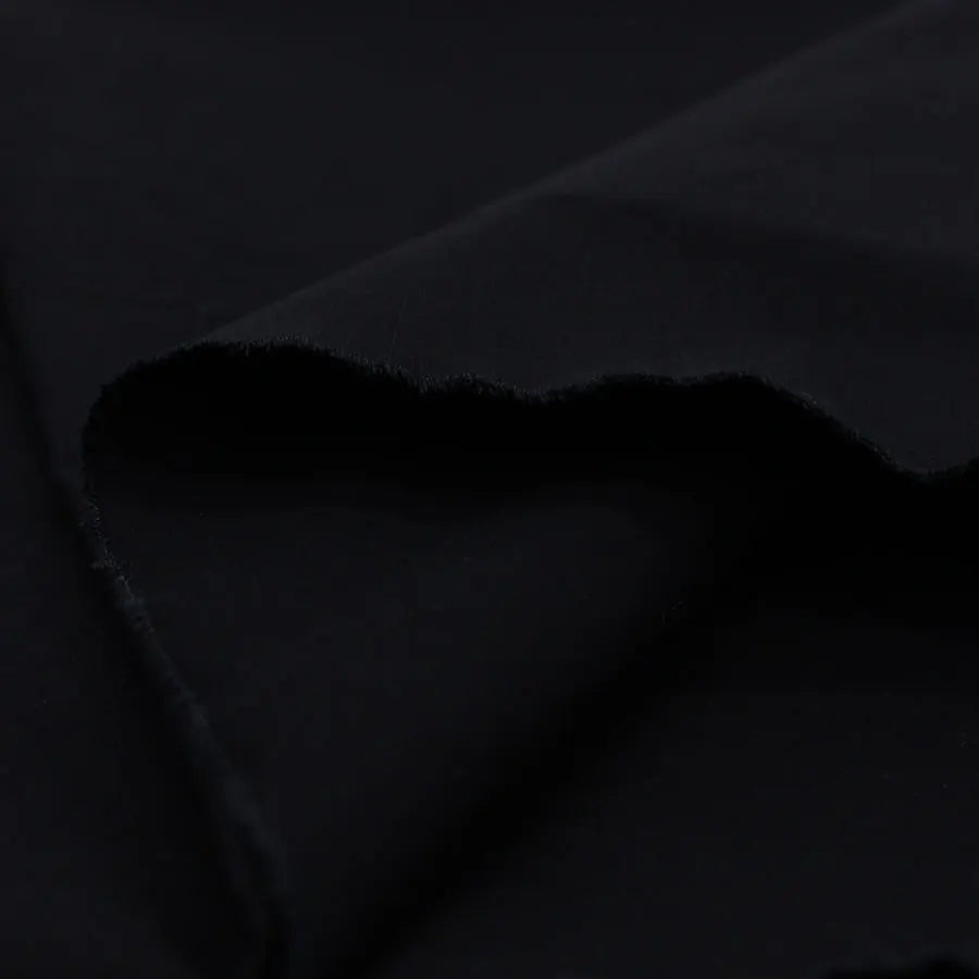 Pure Black Cotton Fabric