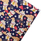 Japanese Style Kimono Bronzed Cotton Fabric