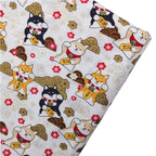 Japanese Style Kimono Bronzed Cotton Fabric