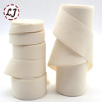 New high quality natural color plain 100% cotton ribbon