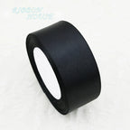 (25 yards/roll) Black Single Face Satin Ribbon