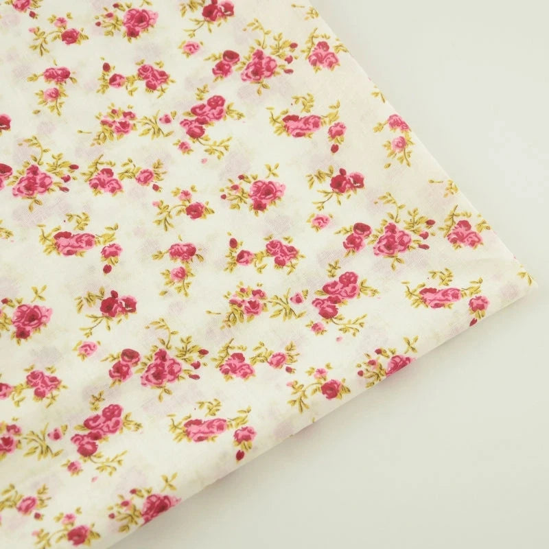 Thin Classical Flowers Design 100% Cotton Fabric