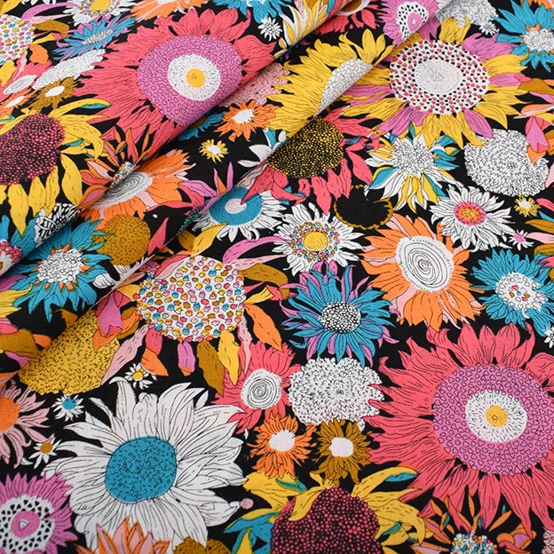 Printed Plain Cotton Fabric