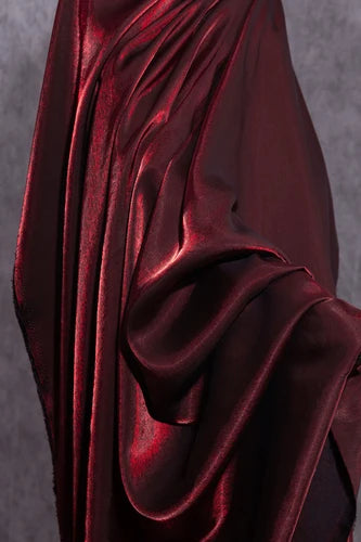 Burgundy Colored Glass Silk Satin