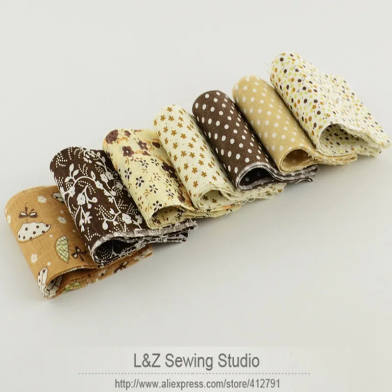 7pcs 100% Cotton Jelly Roll Fabric Strips