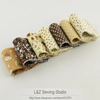 7pcs 100% Cotton Jelly Roll Fabric Strips