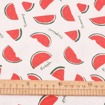 Printed Cotton Linen Fabric