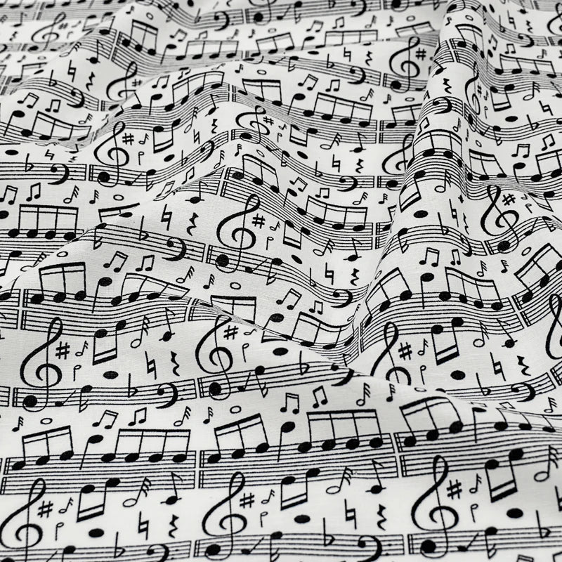 Musical Note 100% Cotton Fabric
