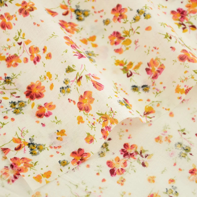 Lovely Fresh Red Printed Cloth 100% Cotton Fabric