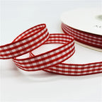 5yards/Lot 10mm Plaid Ribbon Christmas