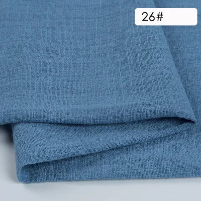 Plain Cotton Gauze Linen Fabric