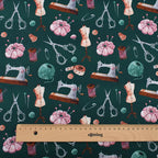 Blue Digital Printed Cotton Fabrics