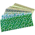 8 PCS Pack Square Multicolor Printed Cotton Fabric