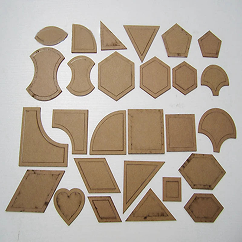 1 Set 54PCS Mixed Quilt Templates Acrylic