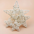 10/15/20 cm Rattan Star Wreath
