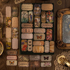 30Pcs Scrapbook paper Retro Butterfly Week month