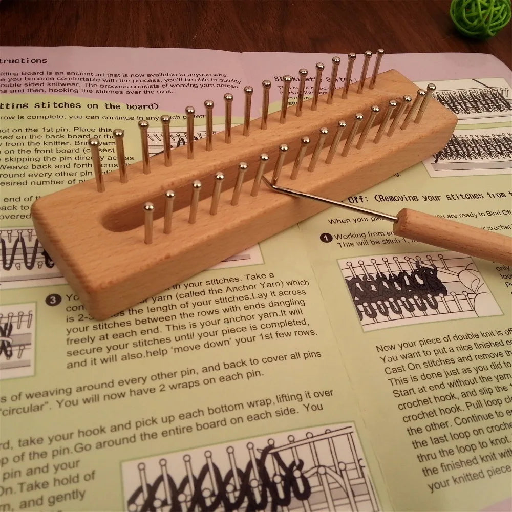 Wooden Board knitting loom
