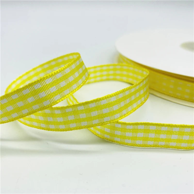 5yards/Lot 10mm Plaid Ribbon Christmas