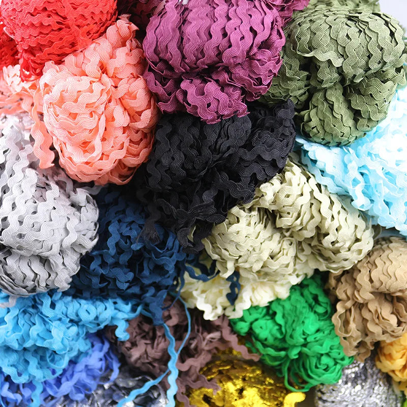 15Yards Multi-Color Terylene Ribbon Ric Rac