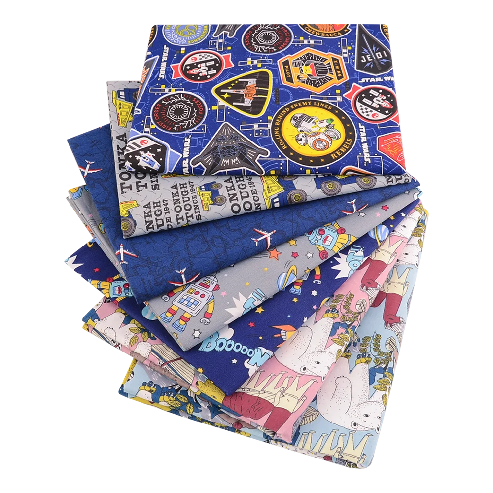 40/50*50cm 6-8 PCS Candy Color Floral Fat Quarter Fabric Bundles