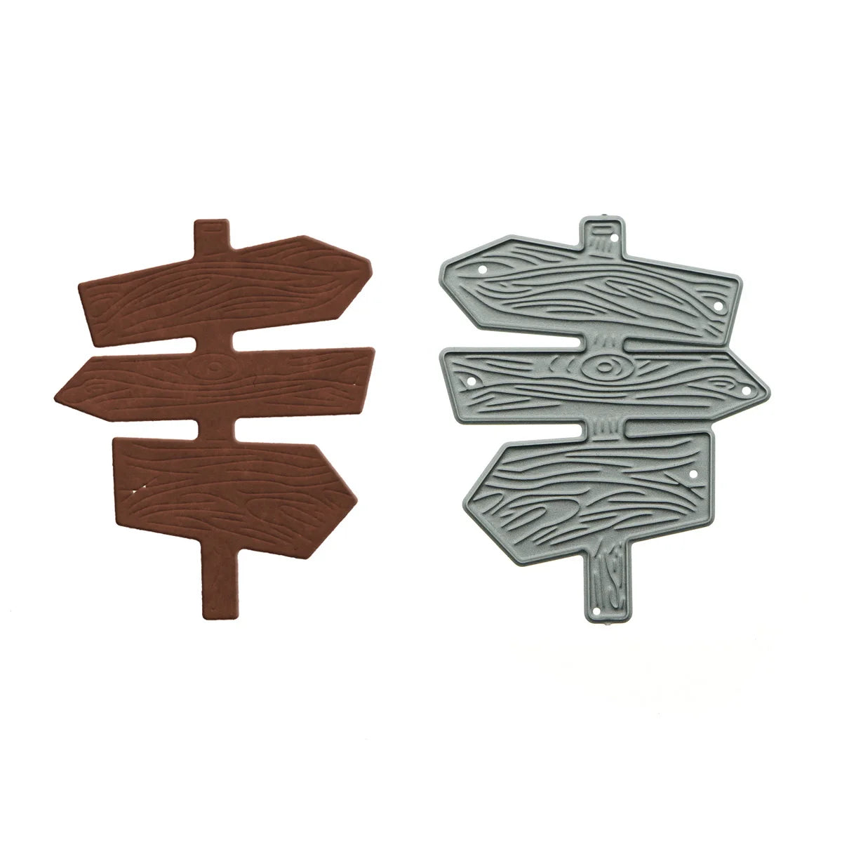 VIntage Wooden Direction Sign Board Pattern Metal Cutting Dies Scrapbooking