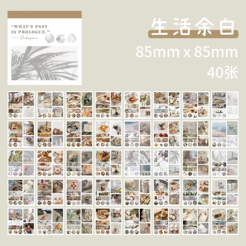 50 sheets 50 Patterns Washi Paper Ins Stickers