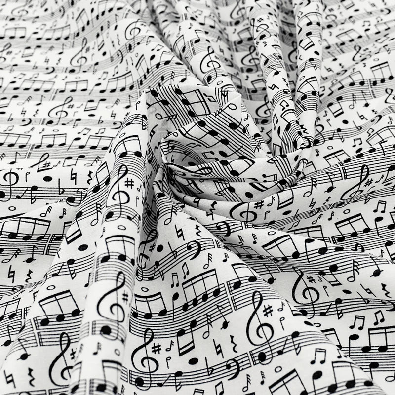 Musical Note 100% Cotton Fabric