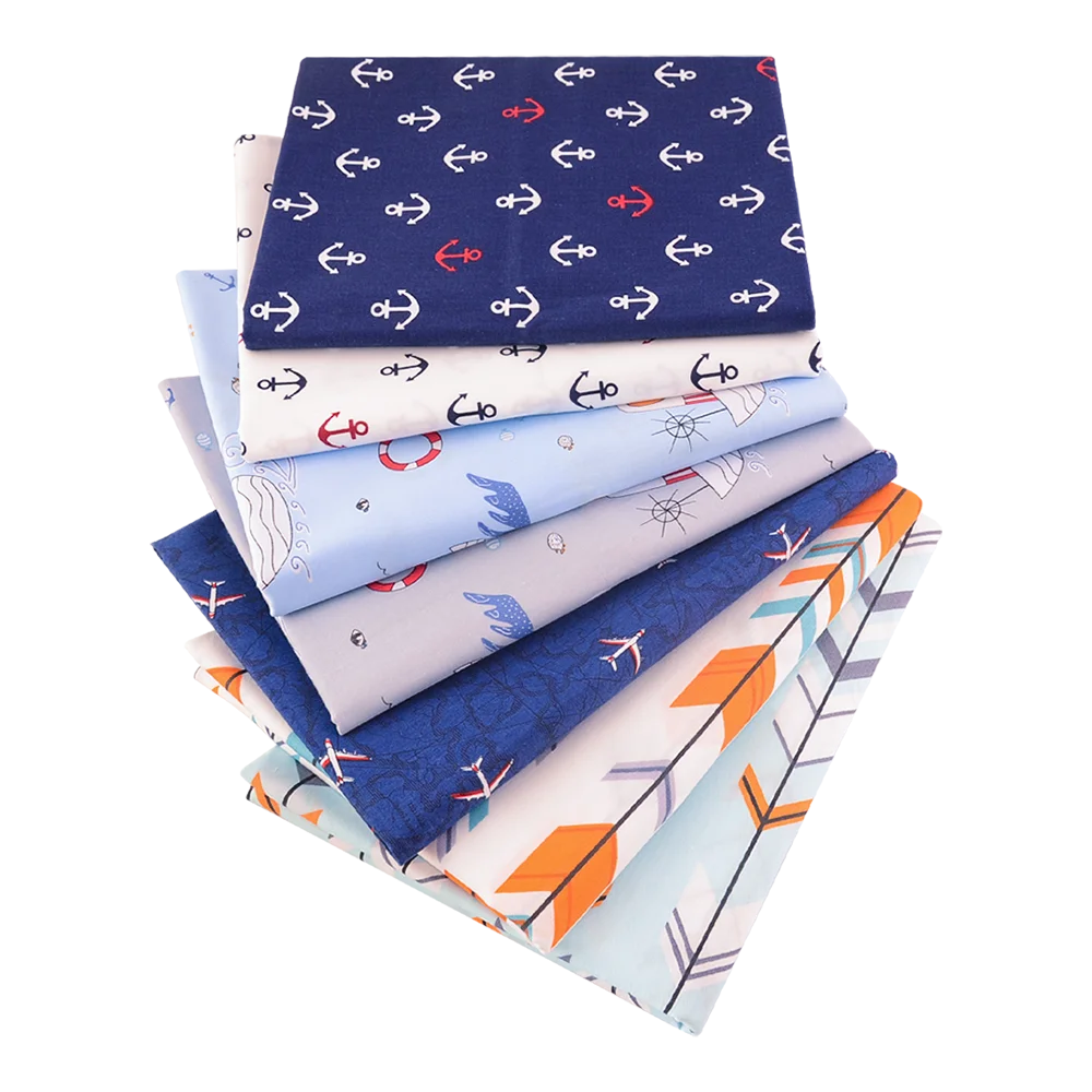 40/50*50cm 6-8 PCS Candy Color Floral Fat Quarter Fabric Bundles