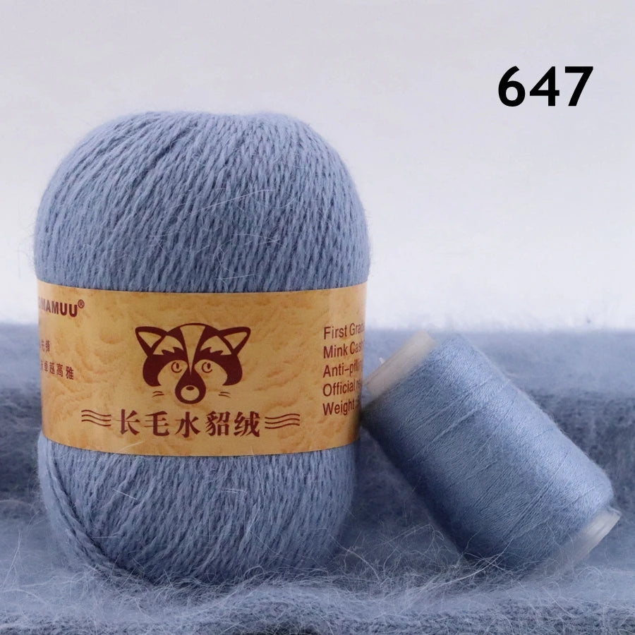 Extra Soft Plush Mink Hair Yarn