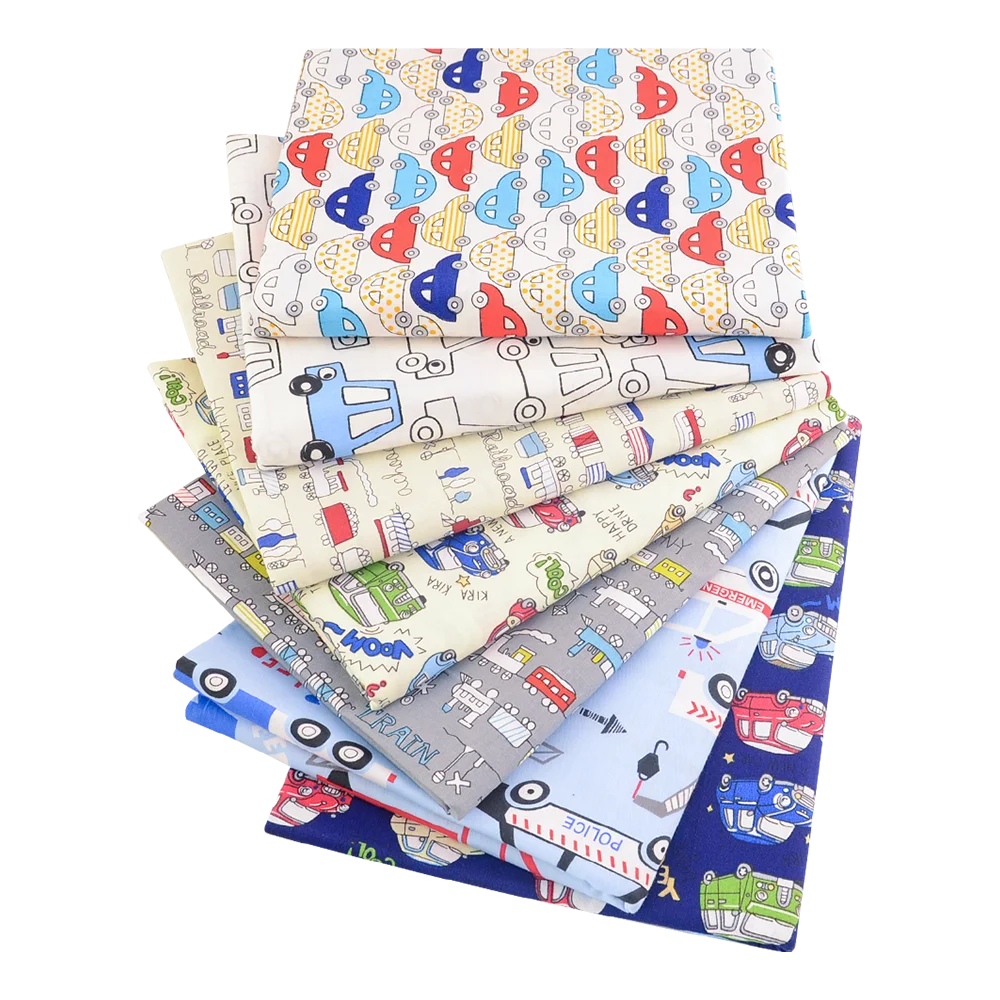 40/50*50cm 6-8 PCS Candy Color Floral Fat Quarter Fabric Bundles