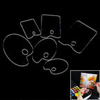 Clear Acrylic Artist Paint Mixing Palette