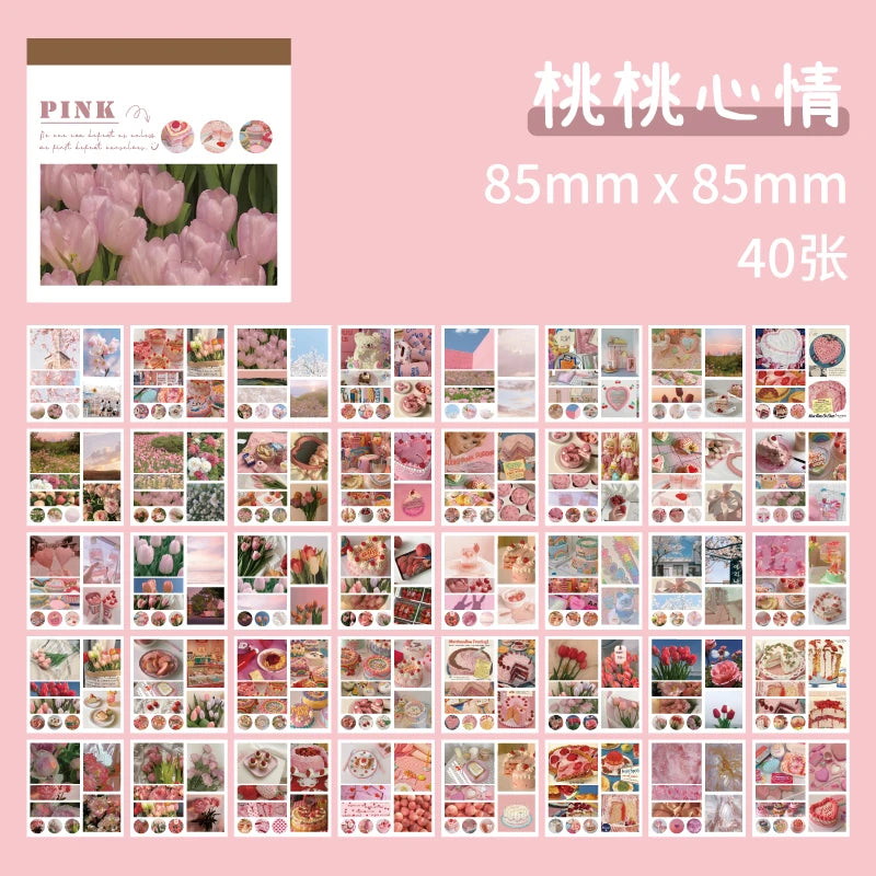 50 sheets 50 Patterns Washi Paper Ins Stickers