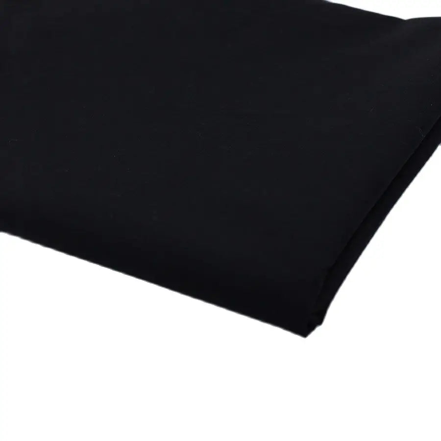 Pure Black Cotton Fabric