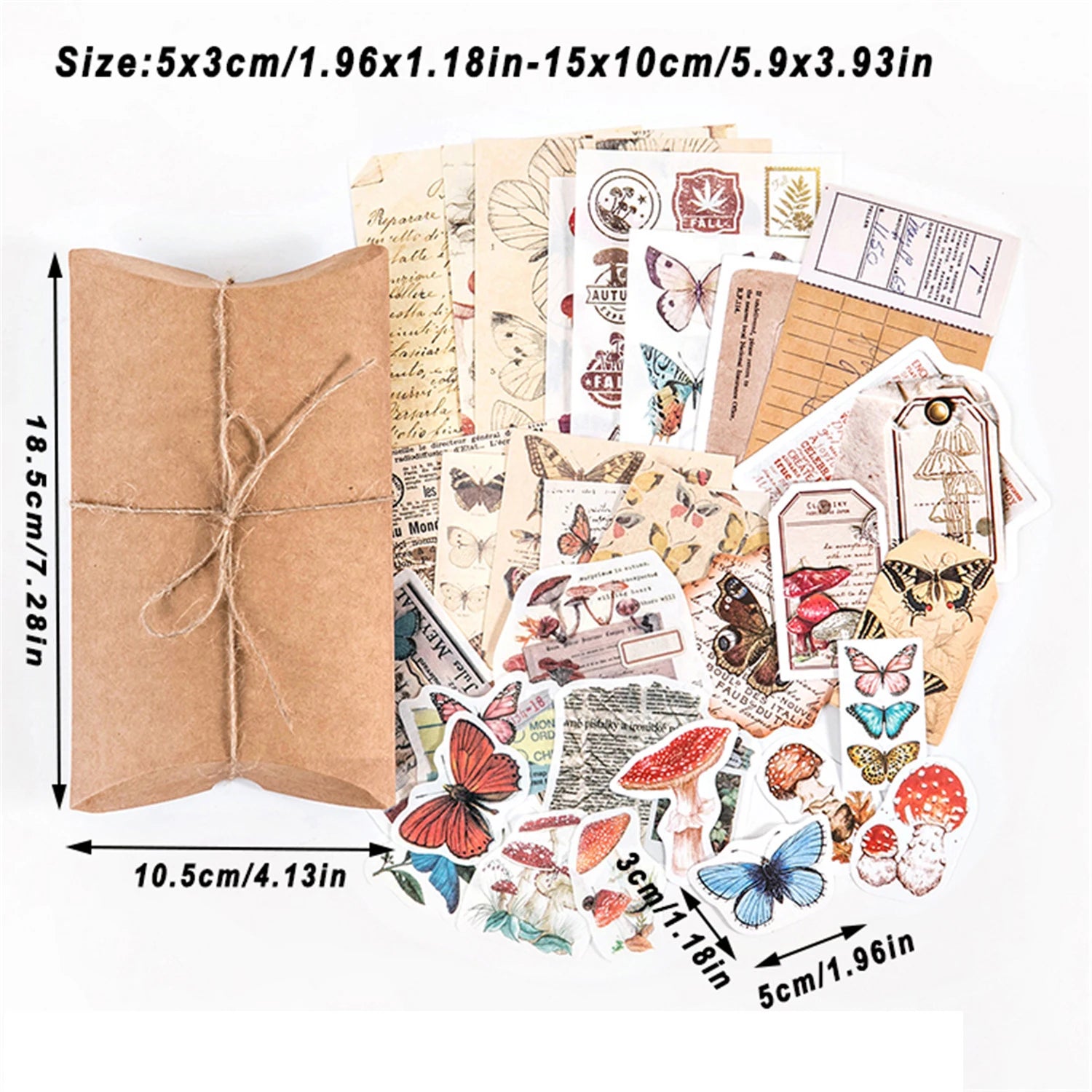 30 Pcs Scrapbooking Tissue Paper Onion Skin Kraft Paper