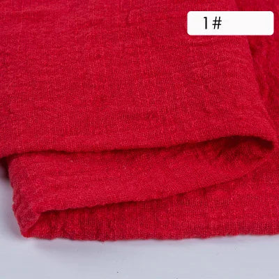 Plain Cotton Gauze Linen Fabric