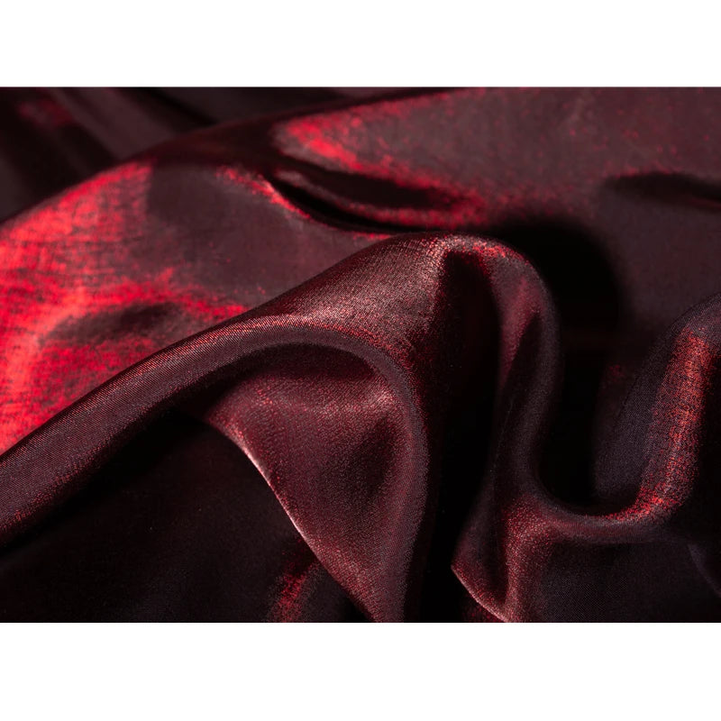 Burgundy Colored Glass Silk Satin