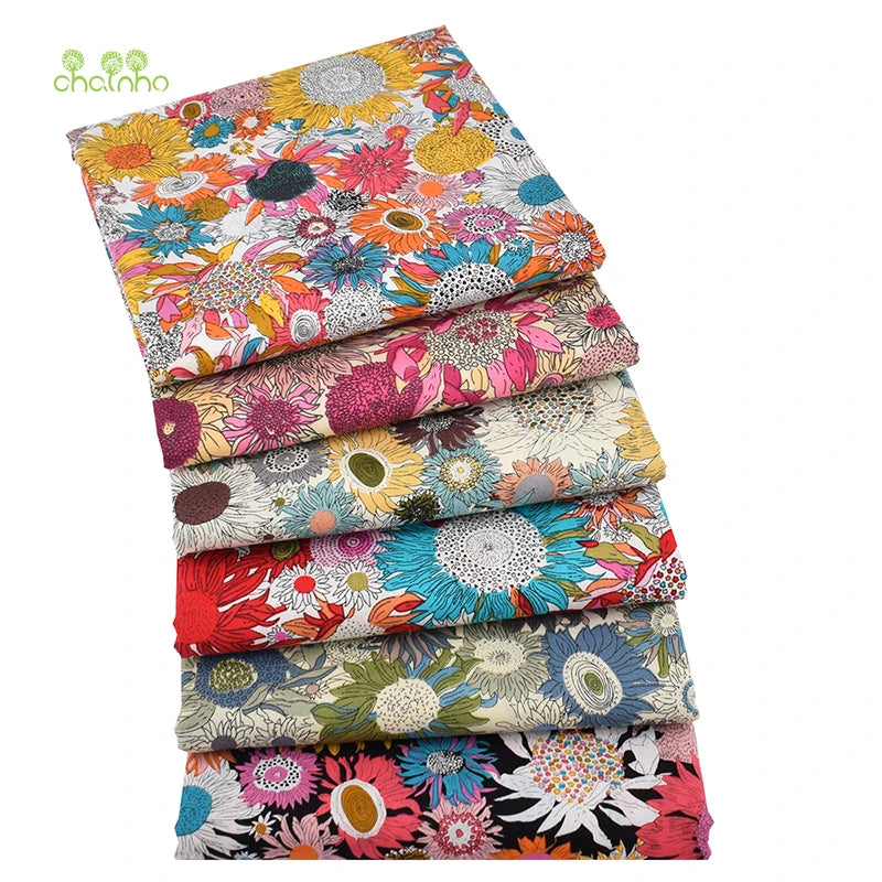 Printed Plain Cotton Fabric