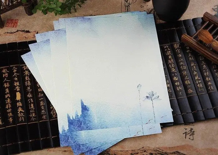 8pcs Flower Pattern Writing Paper
