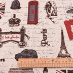 Printed Cotton Linen Fabric