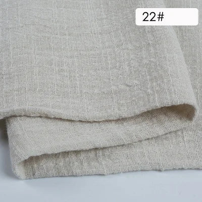 Plain Cotton Gauze Linen Fabric