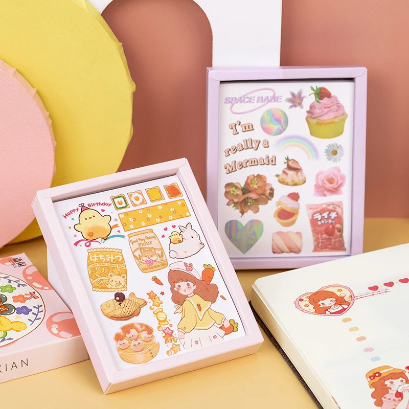 Yoofun 50 Unrepeated Patterns Decorative Stationery Stickers