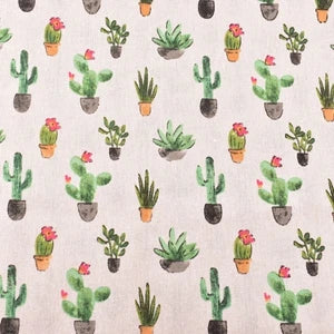 Printed Cotton Linen Fabric
