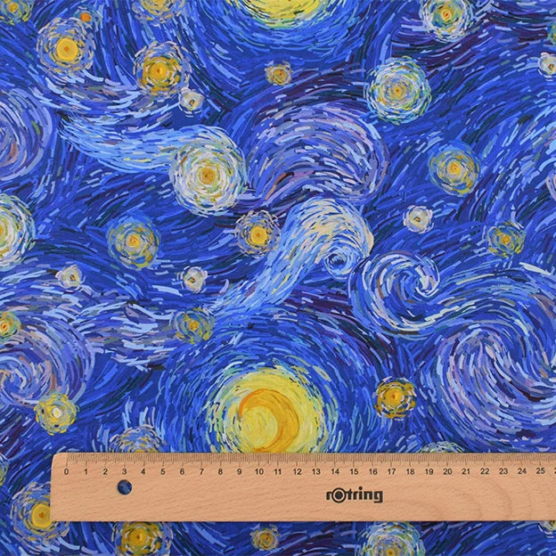 Blue Digital Printed Cotton Fabrics