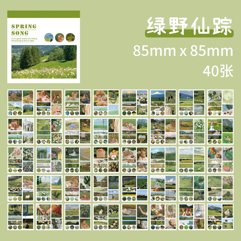 50 sheets 50 Patterns Washi Paper Ins Stickers