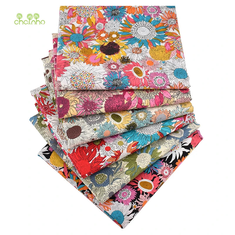 Printed Plain Cotton Fabric