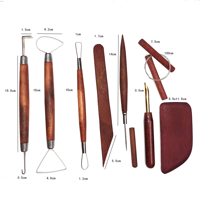 Basic Pottery Tools Kit for Ceramics